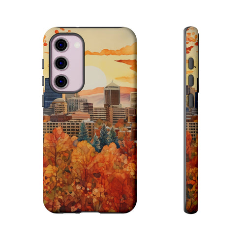 An Urban Autumn Overlook - Impact Resistant Phone Case Samsung Galaxy S23 Plus Matte